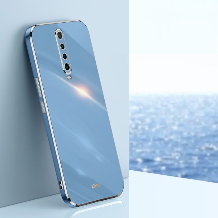 Custodia TPU antiurto con bordo oro per Xiaomi Redmi K30 Pro