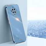 Custodia TPU antiurto con bordo oro per Xiaomi Redmi K30 Pro