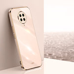 Custodia TPU antiurto con bordo oro per Xiaomi Redmi K30 Pro