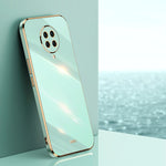 Custodia TPU antiurto con bordo oro per Xiaomi Redmi K30 Pro