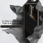 Custodia TPU antiurto con bordo oro per Xiaomi Redmi Note 8 Pro