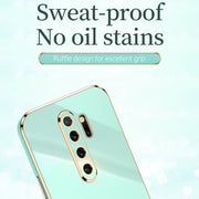 Custodia antiurto in TPU con bordo in oro con placcatura 6D XINLI, For Xiaomi Redmi Note 8 Pro, For Xiaomi Redmi Note 9 4G, For Xiaomi Redmi Note 9 5G