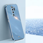 Custodia TPU antiurto con bordo oro per Xiaomi Redmi Note 8 Pro