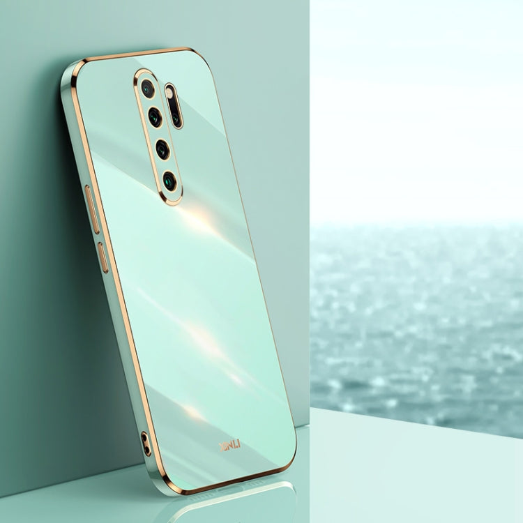 Custodia TPU antiurto con bordo oro per Xiaomi Redmi Note 8 Pro