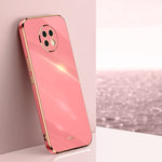 Custodia TPU antiurto con bordo oro per Xiaomi Redmi Note 8 Pro