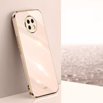 Custodia TPU antiurto con bordo oro per Xiaomi Redmi Note 8 Pro