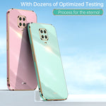 Custodia TPU antiurto con bordo oro per Xiaomi Mi 9