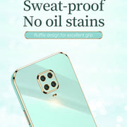Custodia antiurto in TPU con bordo in oro con placcatura 6D XINLI, For Xiaomi Redmi Note 9S, For Xiaomi Mi 8, For Xiaomi Mi 9