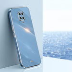Custodia TPU antiurto con bordo oro per Xiaomi Mi 9