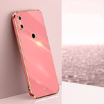 Custodia TPU antiurto con bordo oro per Xiaomi Mi 9