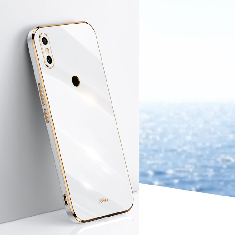 Custodia TPU antiurto con bordo oro per Xiaomi Mi 9