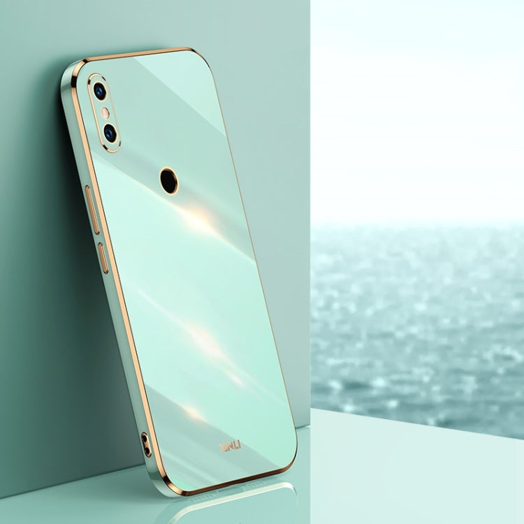 Custodia TPU antiurto con bordo oro per Xiaomi Mi 9