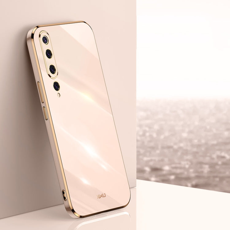 Custodia TPU antiurto con bordo oro per Xiaomi Mi 10 5G