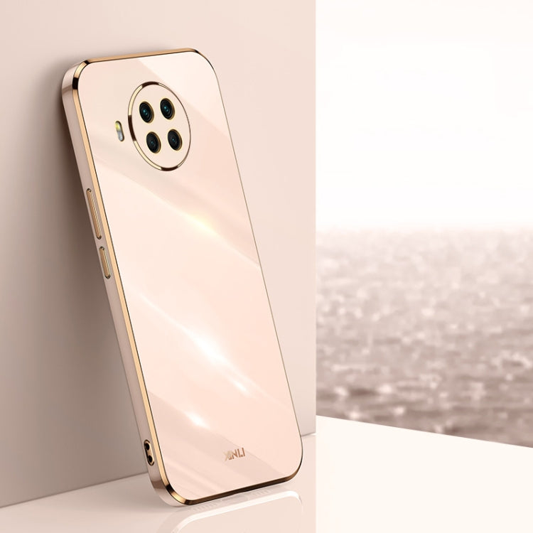 Custodia TPU antiurto con bordo oro per Xiaomi Mi 10 5G