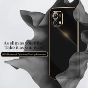 Custodia antiurto in TPU con bordo in oro con placcatura 6D XINLI, For Xiaomi Mi 11, For Xiaomi Mi 11 Ultra, For Xiaomi Mi 11 Lite