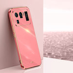 Custodia TPU antiurto con bordo oro per Xiaomi Mi 11