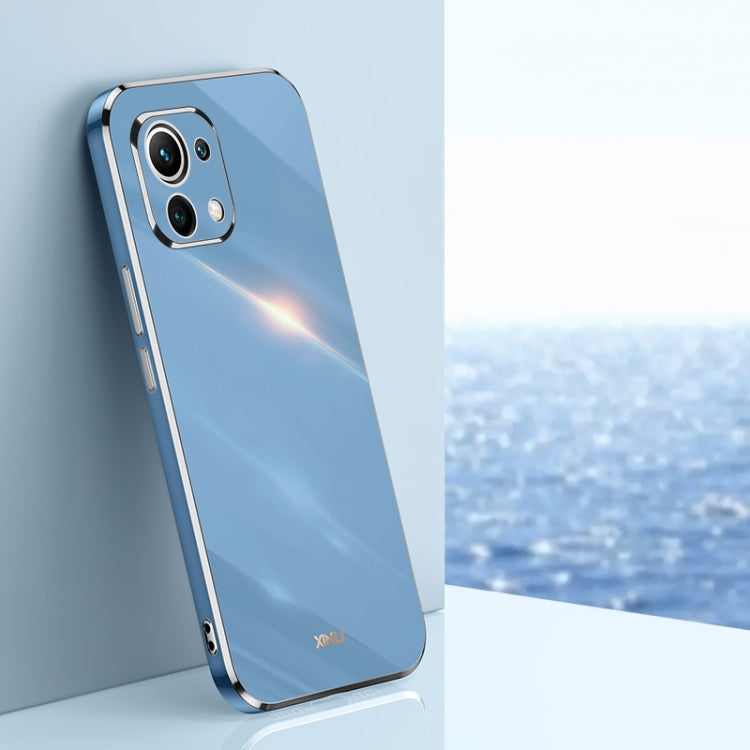 Custodia TPU antiurto con bordo oro per Xiaomi Mi 11