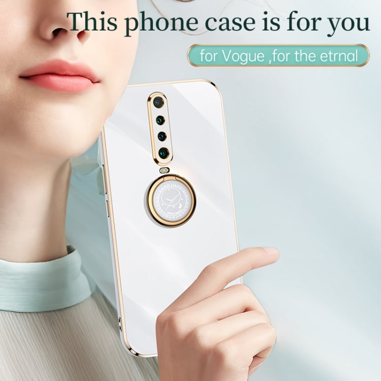 Custodia TPU antiurto con bordo oro per Xiaomi Redmi Note 8 Pro