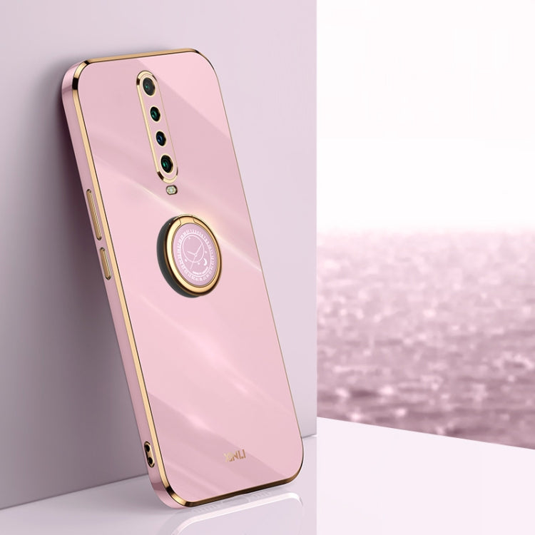 Custodia TPU antiurto con bordo oro per Xiaomi Redmi Note 8 Pro