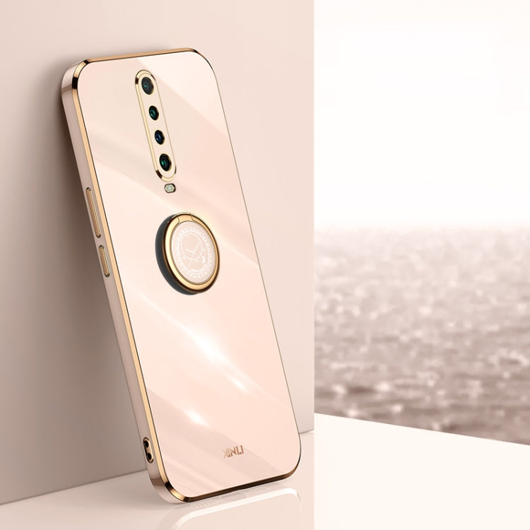Custodia TPU antiurto con bordo oro per Xiaomi Redmi Note 8 Pro