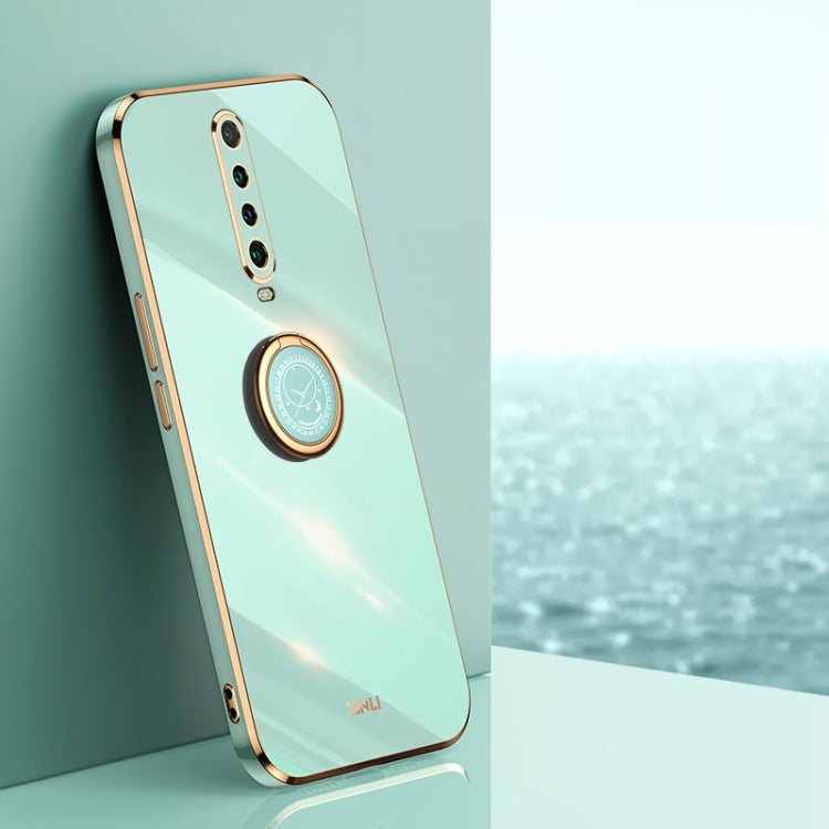Custodia TPU antiurto con bordo oro per Xiaomi Redmi Note 8 Pro