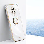 Custodia TPU antiurto con bordo oro per Xiaomi Mi 11 Lite
