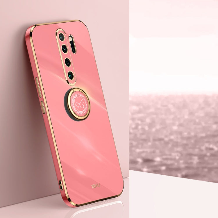 Custodia TPU antiurto con bordo oro per Xiaomi Redmi Note 8 Pro