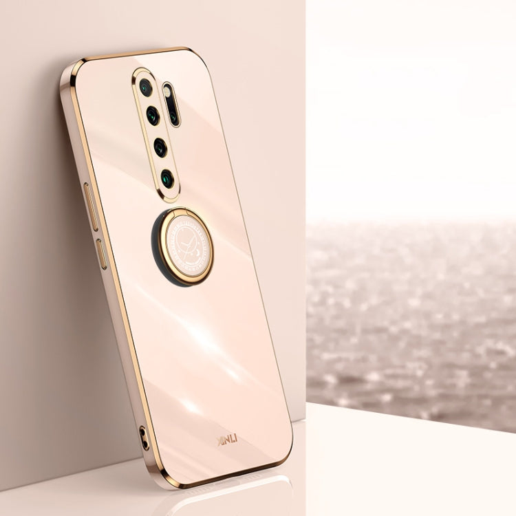 Custodia TPU antiurto con bordo oro per Xiaomi Redmi Note 8 Pro