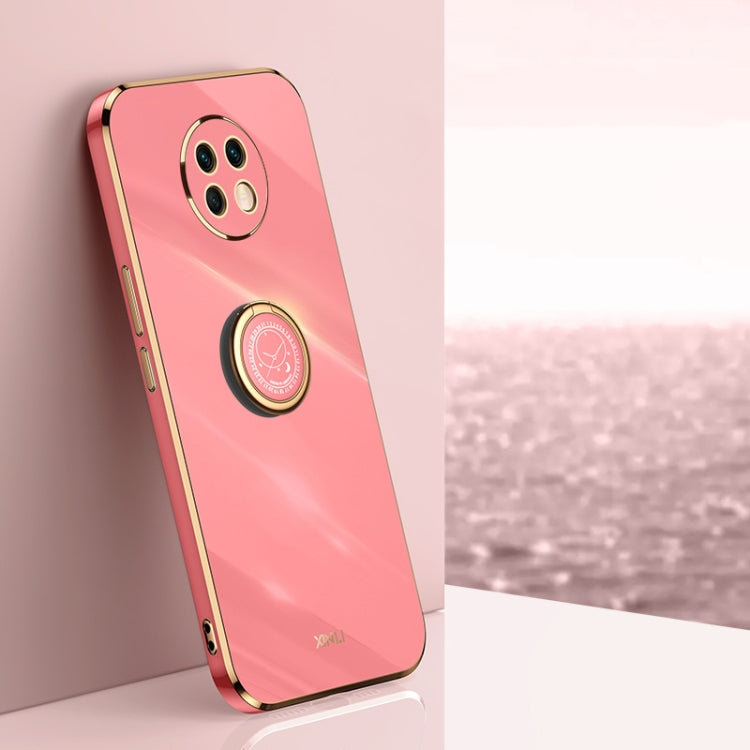 Custodia TPU antiurto con bordo oro per Xiaomi Redmi Note 9 5G