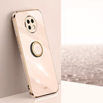 Custodia TPU antiurto con bordo oro per Xiaomi Redmi Note 9 5G