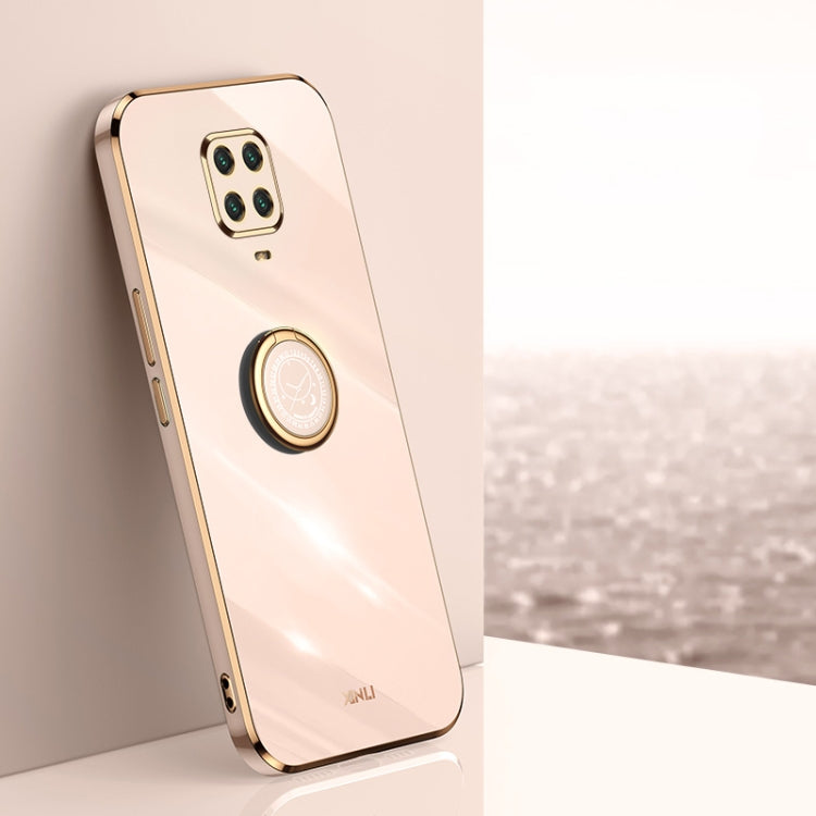 Custodia TPU antiurto con bordo oro per Xiaomi Redmi Note 9 5G