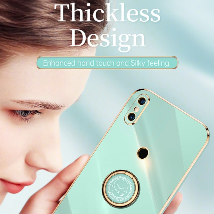 Custodia TPU antiurto con bordo oro 6D per Xiaomi Mi 8