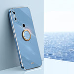 Custodia TPU antiurto con bordo oro 6D per Xiaomi Mi 8