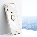 Custodia TPU antiurto con bordo oro 6D per Xiaomi Mi 8