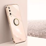 Custodia TPU antiurto con bordo oro 6D per Xiaomi Mi 8