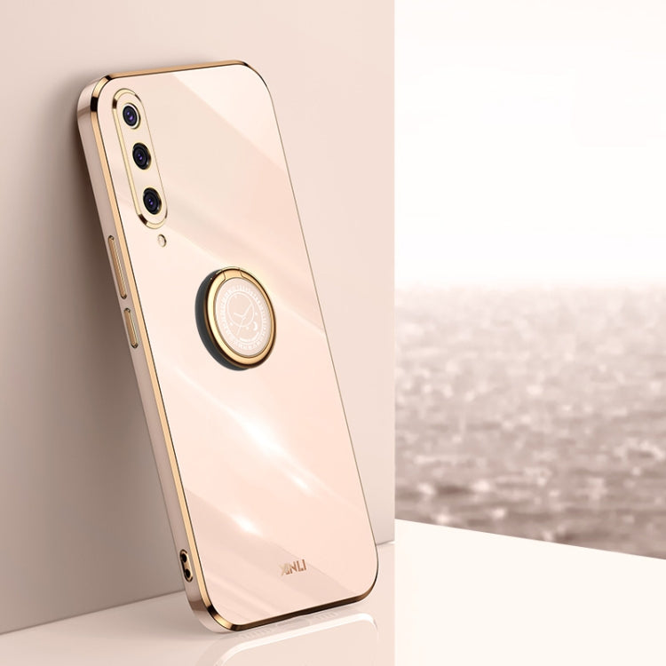 Custodia TPU antiurto con bordo oro 6D per Xiaomi Mi 8
