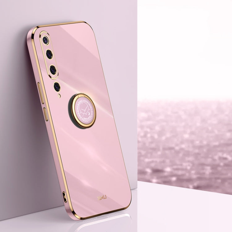 Custodia TPU antiurto con bordo oro 6D per Xiaomi Mi 8