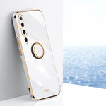 Custodia TPU antiurto con bordo oro 6D per Xiaomi Mi 8