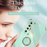 Custodia TPU antiurto con bordo oro placcato per Xiaomi Mi 10T Li