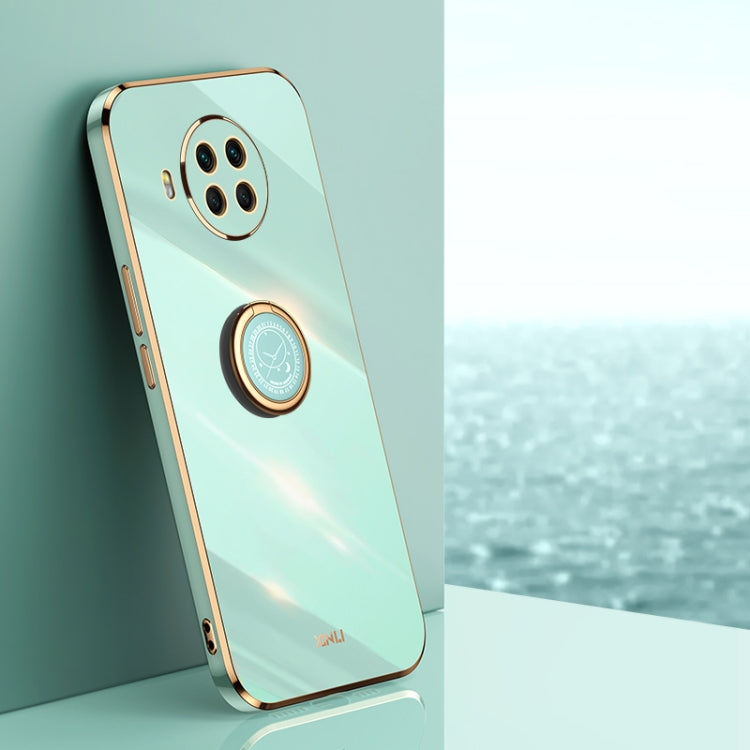 Custodia TPU antiurto con bordo oro placcato per Xiaomi Mi 10T Li