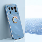 Custodia TPU antiurto con bordo oro per Xiaomi Mi 11 Lite