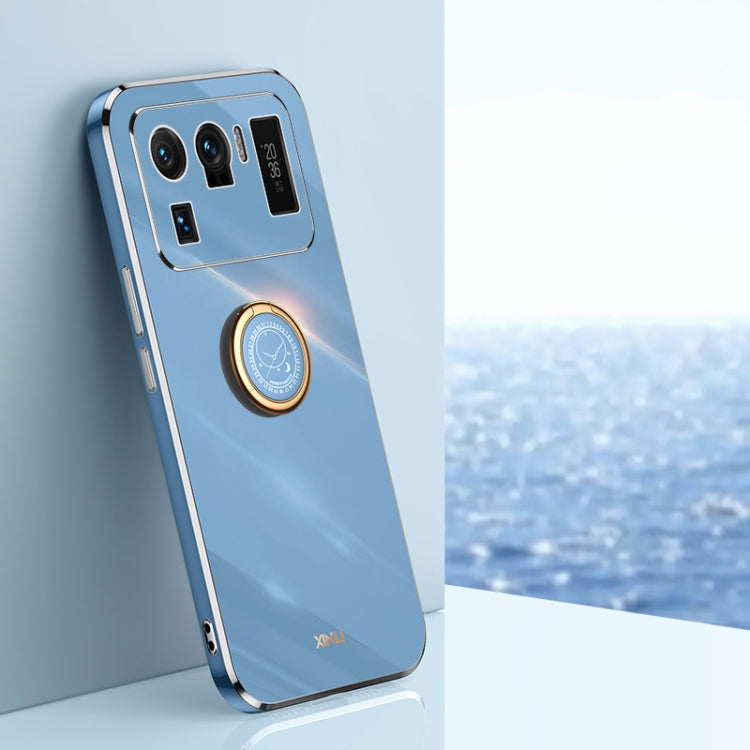 Custodia TPU antiurto con bordo oro per Xiaomi Mi 11 Lite