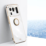 Custodia TPU antiurto con bordo oro per Xiaomi Mi 11 Lite
