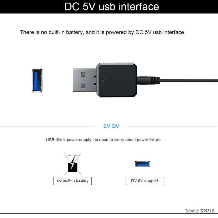 Ricevitore audio adattatore USB Bluetooth 5.1 KN318, KN318