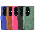 Tinta unita Skin Feel Fibbia magnetica Flip orizzontale Custodia in pelle PU con struttura in vitello con supporto e slot per schede e portafoglio, For Huawei P50, For Huawei P50 Pro