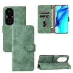 Tinta unita Skin Feel Fibbia magnetica Flip orizzontale Custodia in pelle PU con struttura in vitello con supporto e slot per schede e portafoglio, For Huawei P50, For Huawei P50 Pro