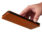 Struttura in fibra di carbonio Flip orizzontale magnetico Custodia in pelle TPU + PC + PU con slot per schede, For Blackview A100, For OnePlus Nord N200 5G