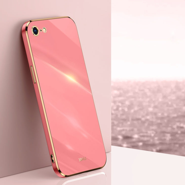 Custodia TPU con bordo oro 6D per iPhone SE 2020, 8, 7