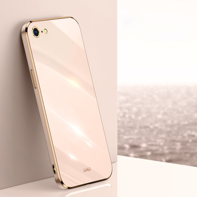 Custodia TPU con bordo oro 6D per iPhone SE 2020, 8, 7