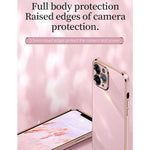 Custodia TPU antiurto con bordo oro per iPhone 11
